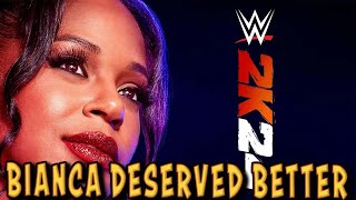 BIANCA BELAIR RECIEVE RACIST COMMENTS FOR BEING ON THE WWE 2K24 COVER [upl. by Anigger]