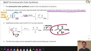 The Acetoacetic Ester Synthesis [upl. by Danie]