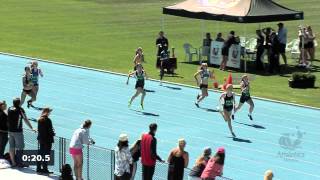 2014 Vic Schools Champs Girls 200m [upl. by Akcira]