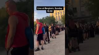 Berghain Berlin Waiting Queue ⛓🇩🇪 berghain berlin sunday club techno 🎥 titoiliev [upl. by Ottillia]