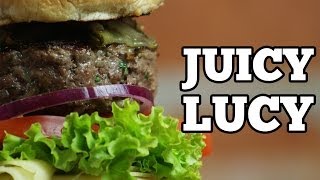 Hamburguer Caseiro Recheado juicy Lucy [upl. by Ayotl]