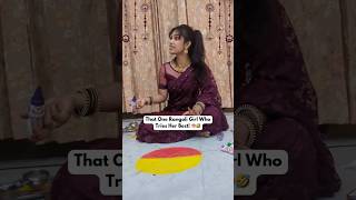 Rangoli ek art hai art rangoli funny diwali youtubefeed [upl. by Atnahc]