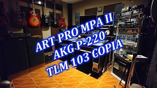 TLM 130 VS AKG P 220 Y ART PRO MPA II [upl. by Ehtnax]