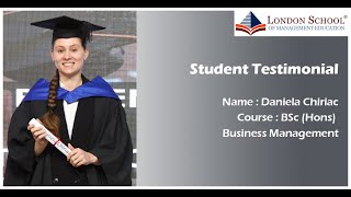 LSME Student Testimonial  Daniela Chiriac [upl. by Boru]