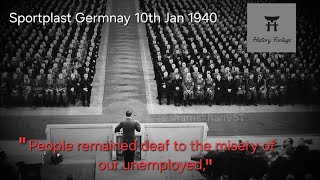 Hitlers Full Speech at Berlin Sportpalast 7th Year of Gaining Power 30 January 1940 [upl. by Newmark]