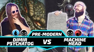 Psychatog vs Machine Head Paper PreModern MtG Gameplay 2024 [upl. by Doggett]