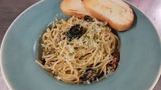 Aglio e olio pasta recipe  Easy spaghetti pasta recipe  How to make pasta [upl. by Ainnat]