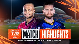 2024 Abu Dhabi T10 I Match 25 Highlights Deccan Gladiators vs Bangla Tigers  Season 8 [upl. by Falo995]