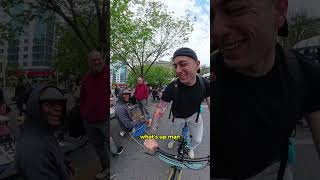 NYC reacts to a biking dog dog cutedog funny [upl. by Pegeen]