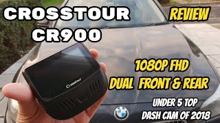 Crosstour CR900 Dual 1080P FHD Front amp Rear Dashcam  Recordings amp Details [upl. by Edahc]