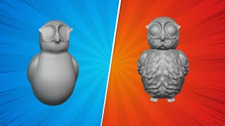 I Made a 3D Owl in Blender and it wasnt terrible [upl. by Yartnod]