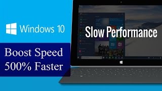 How To Fix Slow Microsoft Windows 10 Performance  Boost Speed 500 Faster [upl. by Shaw]