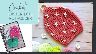 Free Crochet Easter potholder pattern [upl. by Yasibit16]