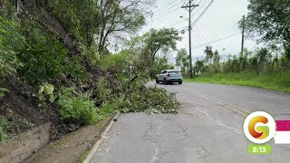 Conductores se preocupan debido a la saturación de los suelos cerca de carreteras [upl. by Pulsifer]