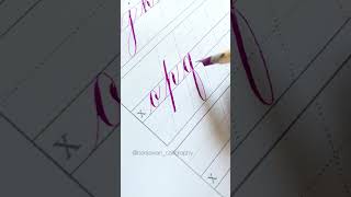 How to write Copperplate Calligraphy Lowercase Letters [upl. by Ycinuq167]