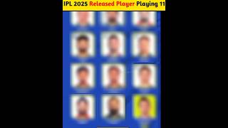 ipl 2025 Released Player Playing 11 shorts cricket IPlipl2025 [upl. by Spooner843]