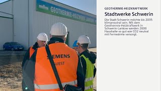 Geothermie Heizkraftwerk SchwerinLankow  Mit Siemens NiederspannungsSchaltanlagen [upl. by Esyak]