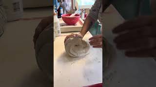 Wedging porcelain clay porcelain pottery wedging [upl. by Kaenel40]