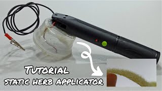 Applicatore erbetta elettrostatica fai da te DIY Electrostatic grass applicator [upl. by Llohcin]