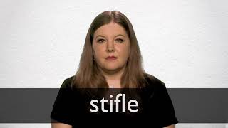 How to pronounce STIFLE in British English [upl. by Neehar]