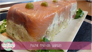 Pastel frío de salmón receta fácil paso a paso [upl. by Neerbas279]