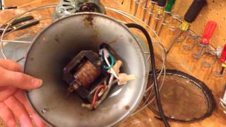 Rewiring a General Electric Vortalex Fan [upl. by Nashbar]