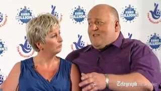 Euromillions lottery jackpot winners Winning £1486m is slightly frightening [upl. by Brena]