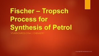 Fischer Tropsch process  Synthesis of Petrol [upl. by Palecek244]