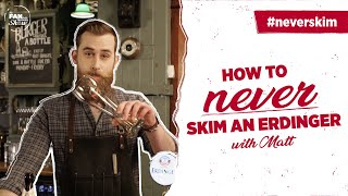 How to NEVER skim an ERDINGER  The ultimate wheat beer tutorial  The FANtastic ERDINGER Show [upl. by Lehrer]