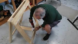 Sturdy Folding Lightweight Sawhorse [upl. by Akirdnahs]