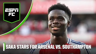 Arsenal vs Southampton REACTION ‘Special’ Saka lifts Arteta’s side to victory  ESPN FC [upl. by Atela76]