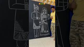 LIFE word se banaye khubsurat drawing ✍️ wedding drawingtutorial shorts [upl. by Kovacev168]