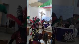 danza matachines y viejitos sexto día de nobena para la virgen de Guadalupe [upl. by Eibrab]