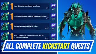 Fortnite Complete Kickstart Quests  How to EASILY Complete Kickstart Challenges Chapter 5 Season 2 [upl. by Sucramd]