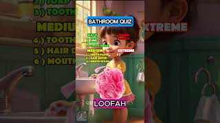 How clean you are Can you name these bathroom items triviatime shorts [upl. by Tsnre481]