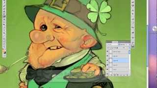 How to paint a Leprechaun with JB Monge  part 1  2012 [upl. by Ettenoitna]