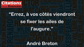 Errez à vos côtés viendront se fixer les ailes de laugure  André Breton [upl. by Sinnod]