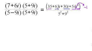 61 Complex Numbers Conjugate moduli and quotients NCN3 [upl. by Eerhs]