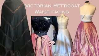 How to make a Faced Waistband on a Victorian Petticoat [upl. by Keir]