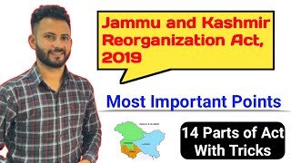 Jampk Reorganisation Act 2019  Important Points  Learning Tricks  Part 1  JKSSBJKPSC [upl. by Johnston]