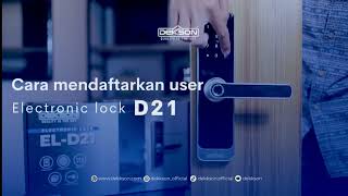 ELECTRONIC LOCK D21  CARA PEMASANGANDAN PAIRING DENGAN APLIKASI DEON [upl. by Newg]