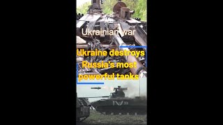 The moment Ukraine destroyed a Russian T90 battle tank in Kharkiv shorts [upl. by Elburr673]