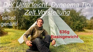 DIY Ultra leicht Dyneema Tipi Zelt Vorstellung [upl. by Prichard]