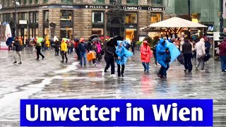 Unwetter in Wien 14092024 Extremer Regen [upl. by Ahsilac]