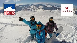 Road Trip Tignes Val dIsere Espace Killy France 2015 GOPRO [upl. by Esiuole]