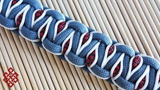 Side Stitched Solomons Dragon Paracord Bracelet Tutorial [upl. by Neom]