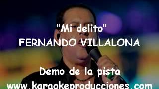 Fernando Villalona Mi delito DEMO PISTA KARAOKE INSTRUMENTAL [upl. by Aillicec]