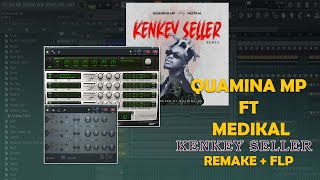 How To Make Quamina MP ft Medikal  Kenkey Seller Instrumental  FLP In FL Studio [upl. by Weikert57]