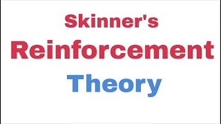 Skinners Reinforcement Theory [upl. by Rema491]