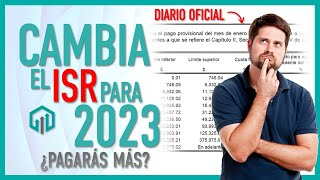 Tablas y tarifas de ISR 2023  Impuesto Sobre la Renta en tu nómina  Aumento del ISR [upl. by Selie]